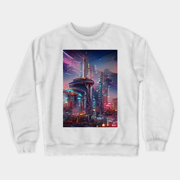 New York 2077 Crewneck Sweatshirt by Fanbros_art